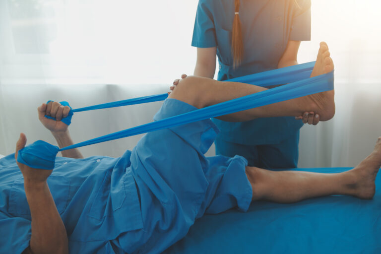 Physiotherapie mit Widerstandsband